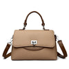 Luxury Large Capacity Multi-Layer Shoulder Messenger Bag, High Quality Leather Handbag for Women